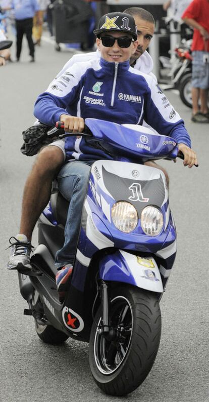 Jorge Lorenzo, ayer en Brno.