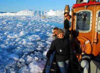 Travesía hacia el glaciar Sermeq Kujalleq, al oeste de Groenlandia