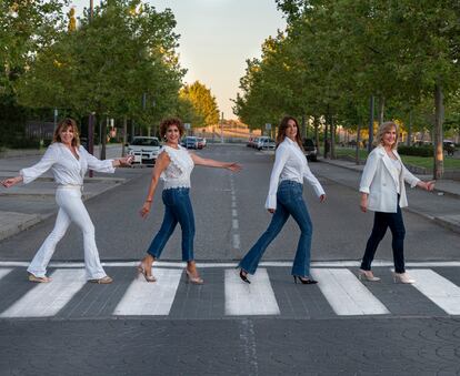 Belinda Washinton, Irma Soriano, Mariló Montero y Nieves Herrero.