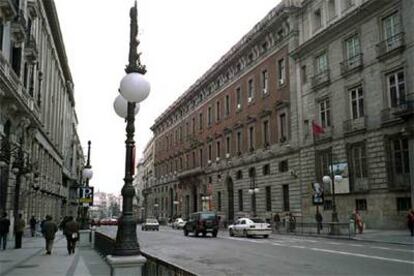 Sede del ministerio de Hacienda, en la calle de Alcalá.