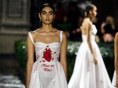 Desfile de presentación de la colección Crucero 2024 de Dior, inspirada en Frida Kahlo, el pasado mayo en México.