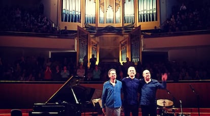 El trío de jazz de Brad Mehldau, en el Auditorio Nacional de Música, en Madrid.