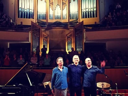 El trío de jazz de Brad Mehldau, en el Auditorio Nacional de Música, en Madrid.