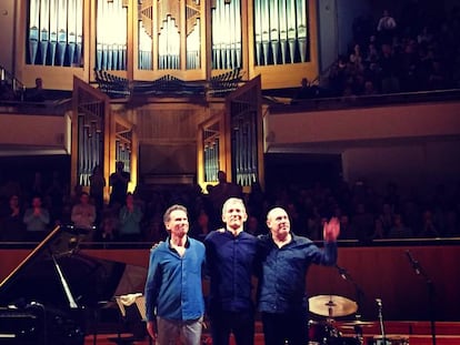 El trío de jazz de Brad Mehldau, en el Auditorio Nacional de Música, en Madrid.