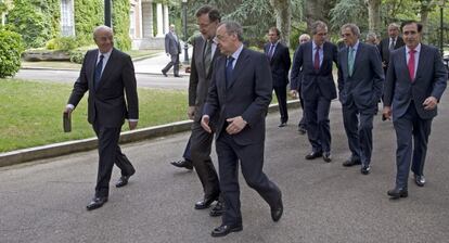 Imagen del último Consejo empresarial para la Competitividad, con Mariano Rajoy, en 2013.
