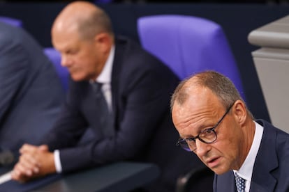 Friedrich Merz y Olaf Scholz