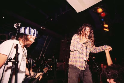 Pearl Jam en una pequeña sala de Nueva York en 1991.