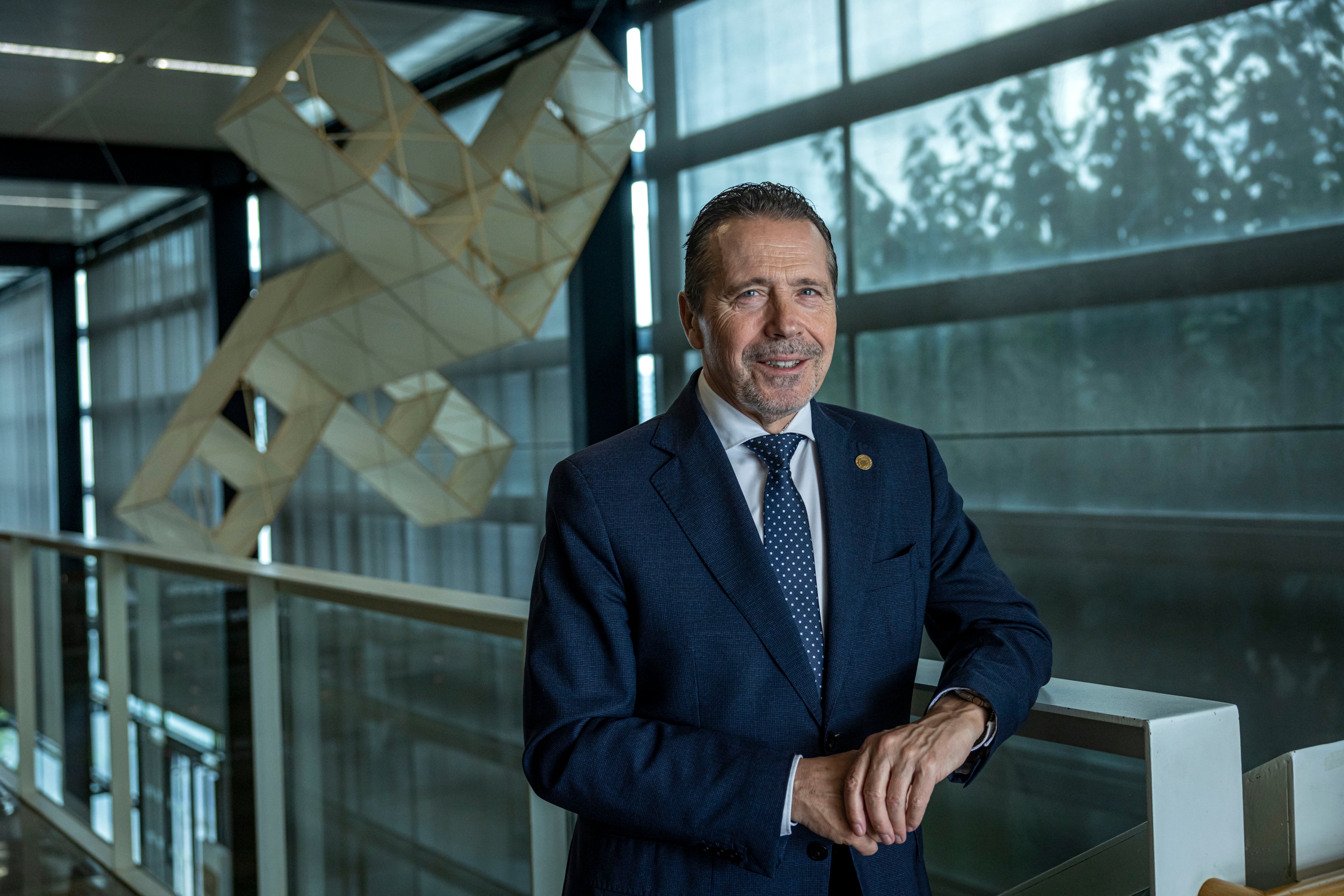 José Capilla, el jueves en el edificio de rectorado de la Universidad Politécnica de Valencia.