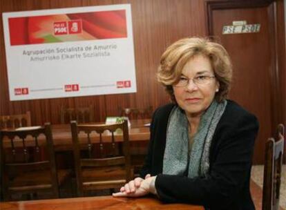 Irene Novales, ayer en la sede del PSE en Amurrio.