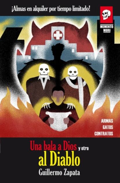Portada de la novela 'Una bala a Dios y otra al Diablo' (Memento Mori) del concejal Guillermo Zapata.