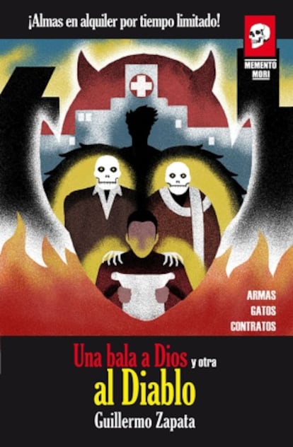 Portada de la novela 'Una bala a Dios y otra al Diablo' (Memento Mori) del concejal Guillermo Zapata.