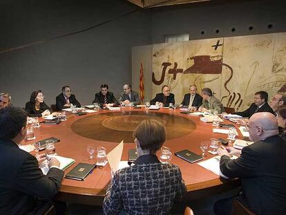 Imagen de archivo de una reunión del Consell Executiu de la Generalitat.