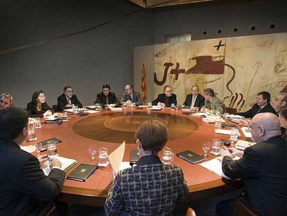 Imagen de archivo de una reunión del Consell Executiu de la Generalitat.