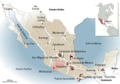 Mapa de México.