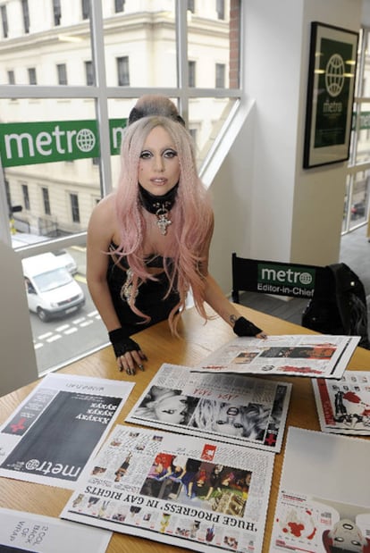 Lady Gaga, en <i>Metro.</i>