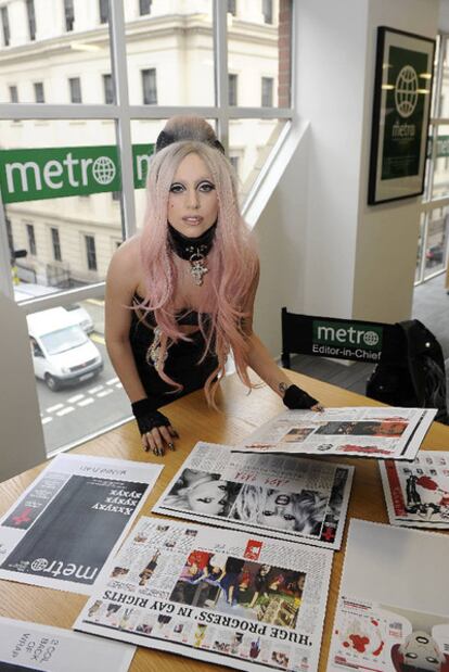 Lady Gaga, en <i>Metro.</i>