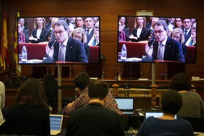 Inici del judici a l'expresident Artur Mas.