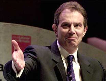 Tony Blair, durante su intervención en la reunión del Partido Laborista británico, en Brighton.
