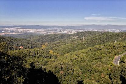 La sierra de Collserola (Barcelona).