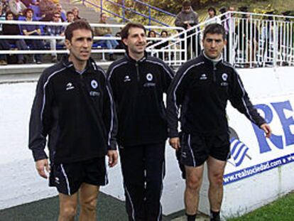 Olabe, Masachs y Zamora. PLANO CONJUNTO - FOTO DE GRUPO