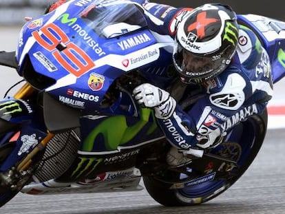 Jorge Lorenzo, piloto del Movistar Yamaha MotoGP Team, durante el GP de las Américas de la semana pasada