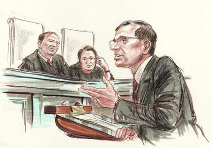 El abogado del Estado Robert Long defiende sus argumentos ante la mirada de los jueces Sonia Sotomayor y Samuel Alito.
