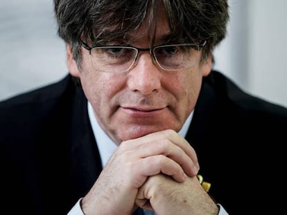 Carles Puigdemont, en el Parlamento Europeo.