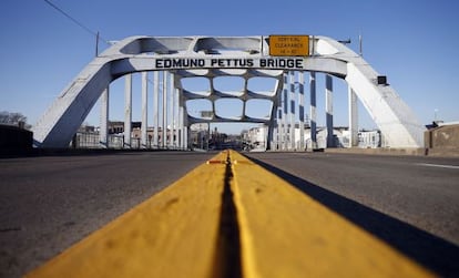 El puente Edmund Pettus de Selma, Alabama, en la actualidad.