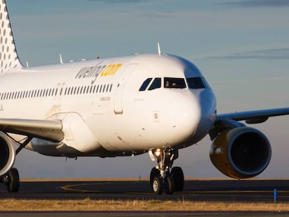 Avión de la aerolínea de bajo coste Vueling.