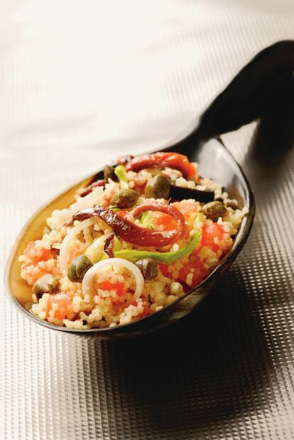 Receta de ensalada cabopalera de cuscús