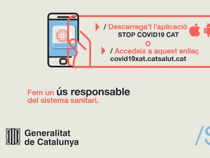 Informació de la Generalitat sobre l'aplicació. 