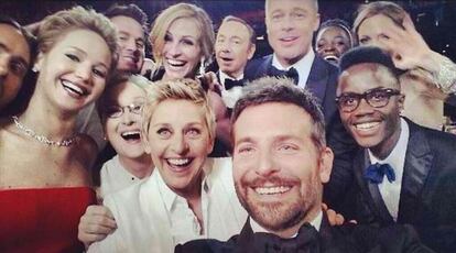 El selfi Ellen DeGeneres en la pasada entrega de los premios Oscar.