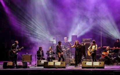 La cantaora Estrella Morente, durante su actuación en el Sonorama.