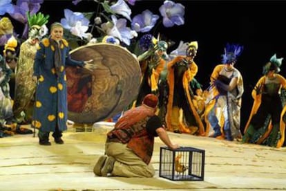 Un momento de la representación de la ópera <i>L'Upupa</i>.