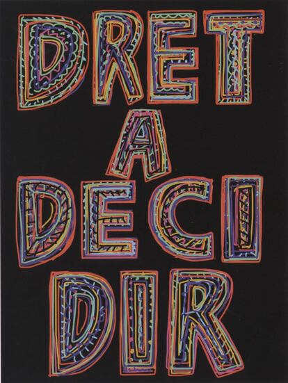 'Dret a decidir', obra de Mariscal (2014).