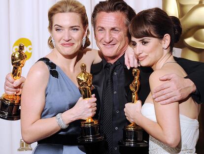 Kate Winslent, Sean Penn y Penélope Cruz.