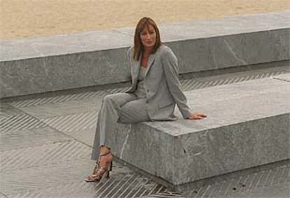 Anjelica Huston, en una foto tomada durante el festival de San Sebastin de 1999.