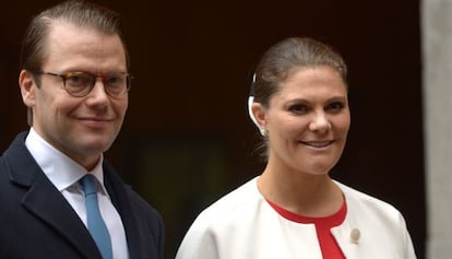 Victoria y Daniel de Suecia, príncipes herederos.
