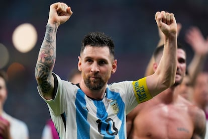 Lionel Messi, tras el partido de contra Australia.