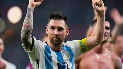 Lionel Messi, tras el partido de contra Australia.
