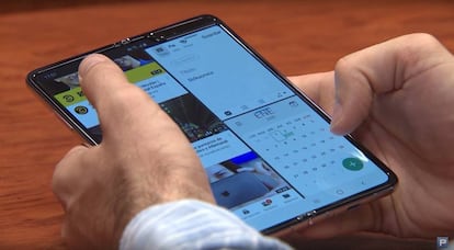 Samsung mostró su nuevo Galaxy Z Flip en la ceremonia de entrega de los Premios Oscar