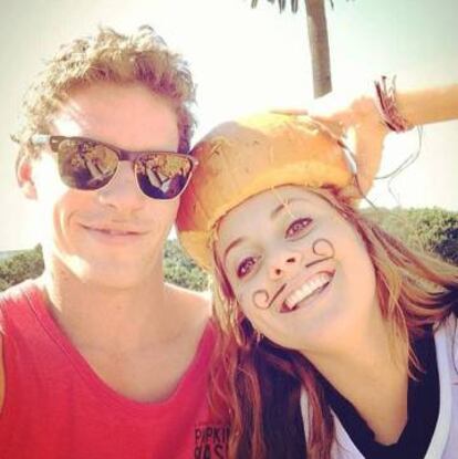 Tyler, con su novia Kimberly Chapman, en una foto compartida en su Instagram.