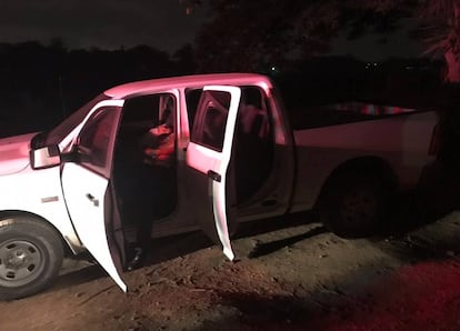 Camioneta en la que viajaba uno de los &uacute;ltimos alcaldes asesinados en M&eacute;xico.