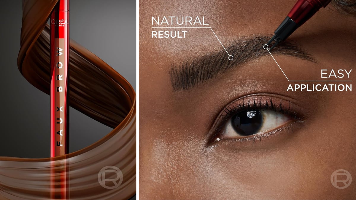 Cejas pobladas y definidas. 
