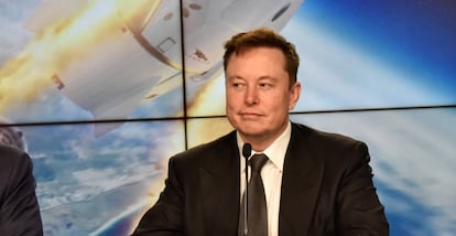 Elon Musk, durante una rueda de prensa.