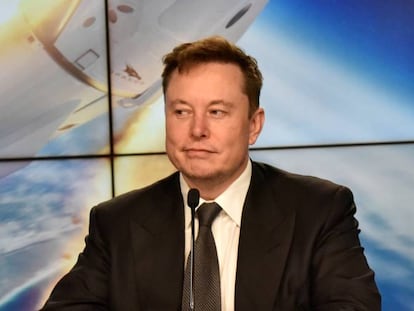 Elon Musk, durante una rueda de prensa.