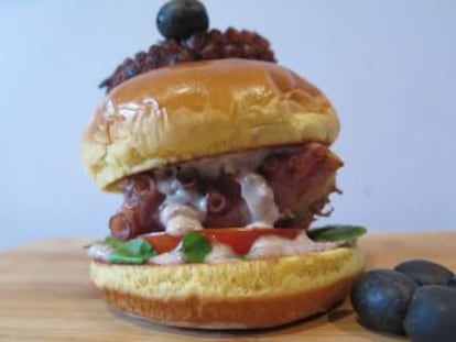 Octopus burger.