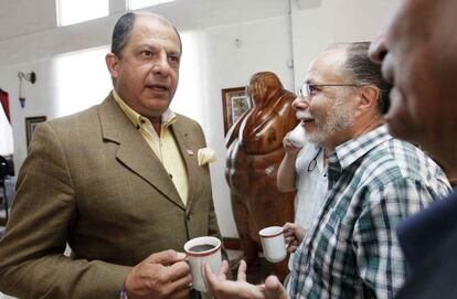 O candidato do Partido Ação Cidadã, Luis Guillermo Solís.