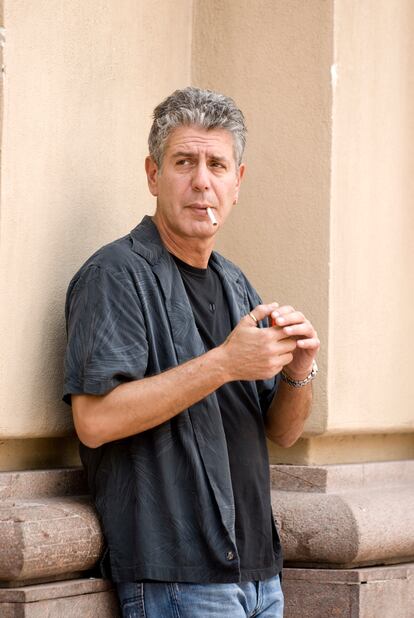 Anthony Bourdain, en una imagen de archivo en Brasil.