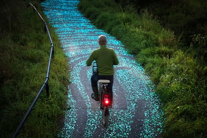 Carril bici Van Gogh-Roosegaarde, inspirado en 'La noche estrellada' de Vincent van Gogh